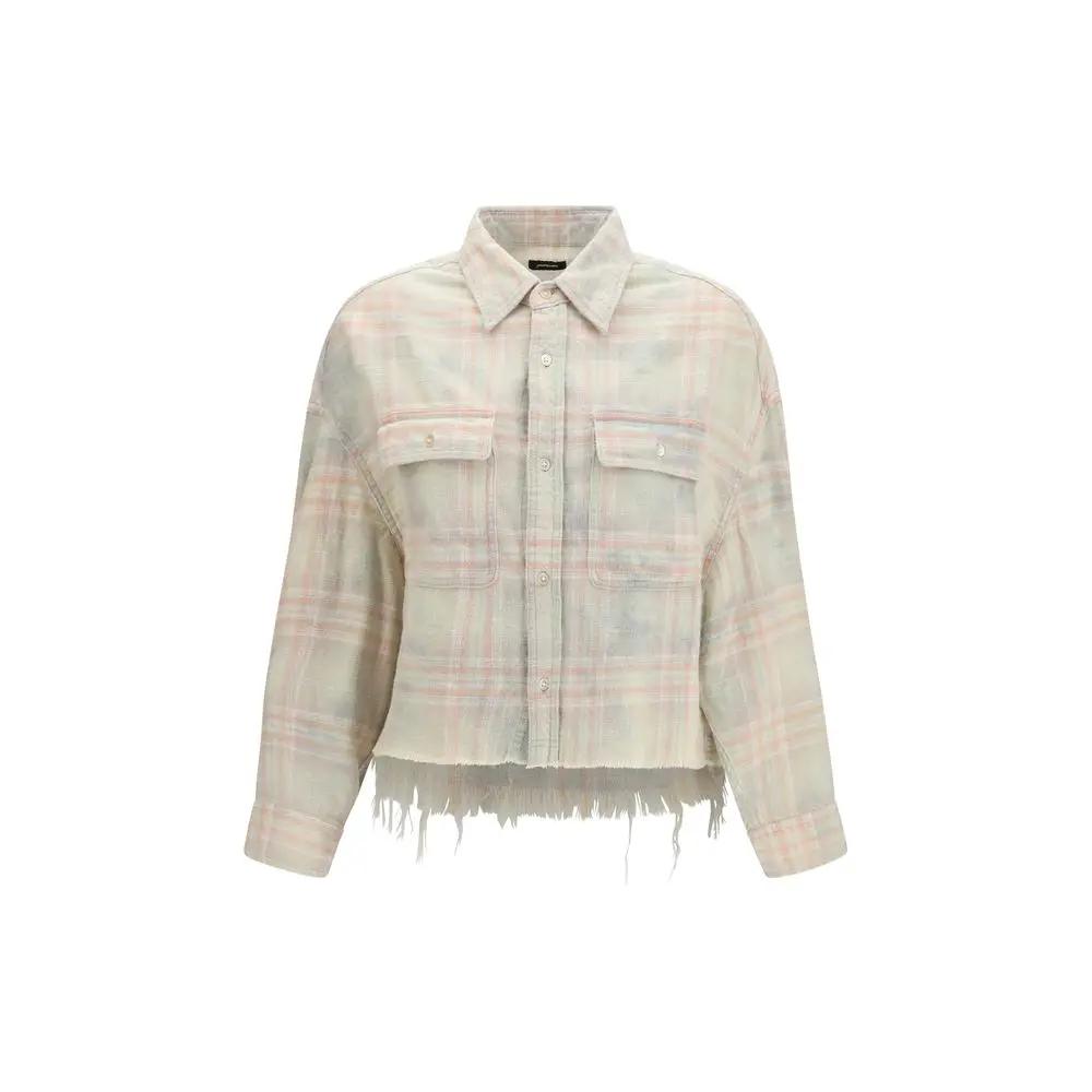 R13 R13 Beige Denim Shirt