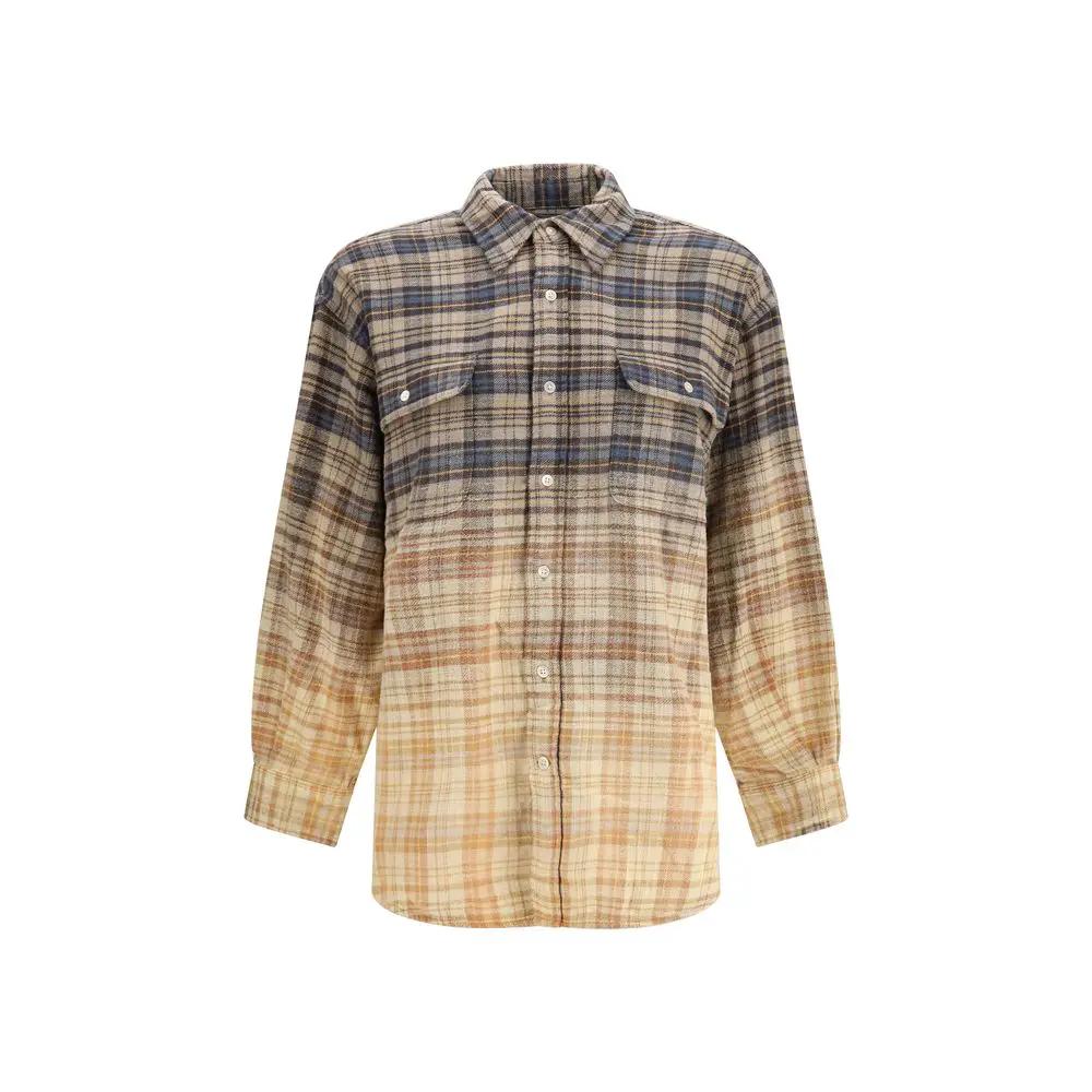 R13 R13 Multicolor Cotton Pattern Shirt