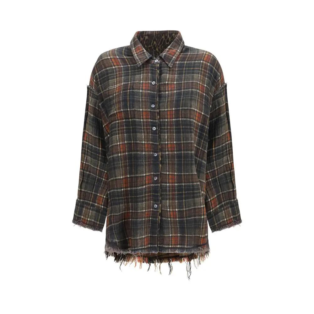 R13 R13 Multicolor Cotton Pattern Shirt