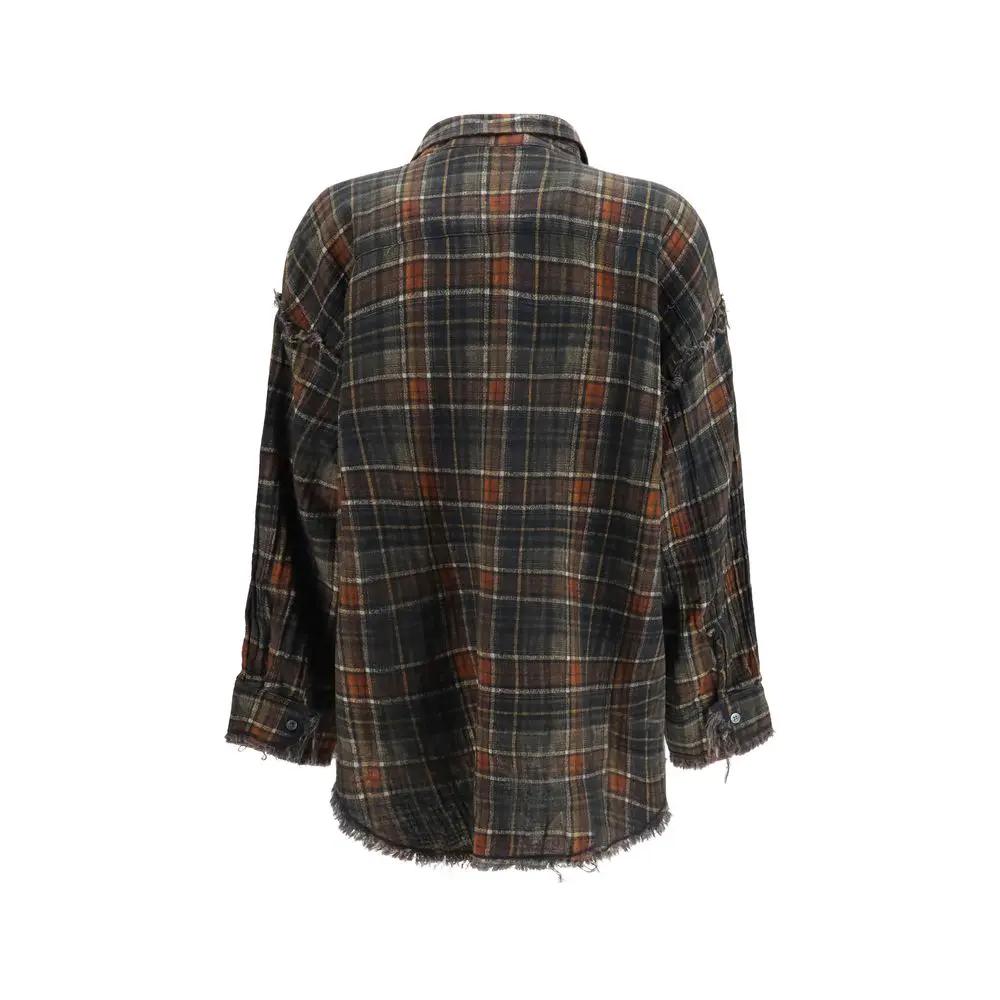 R13 R13 Multicolor Cotton Pattern Shirt