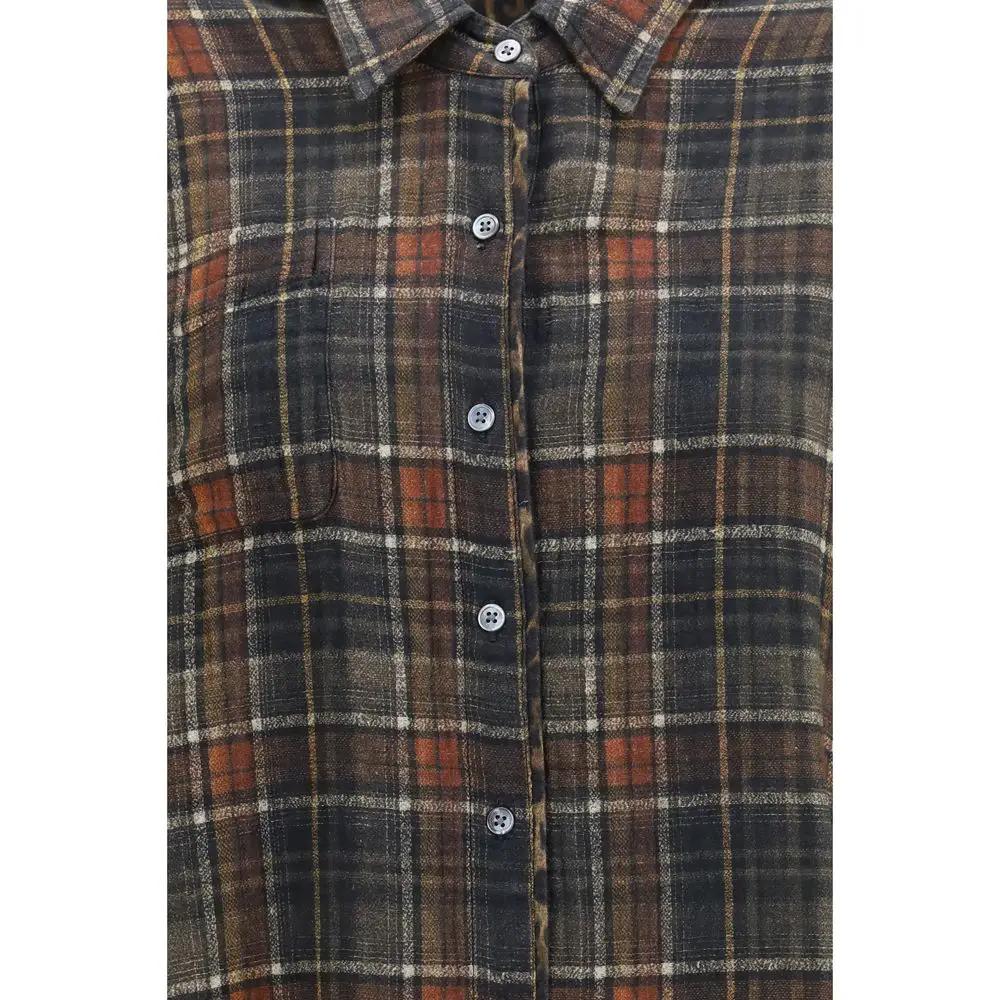 R13 R13 Multicolor Cotton Pattern Shirt