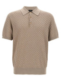 Brioni Brioni Beige Cotton Polo Shirt