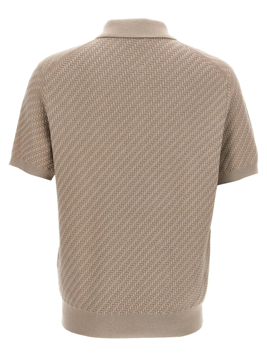 Brioni Brioni Beige Cotton Polo Shirt