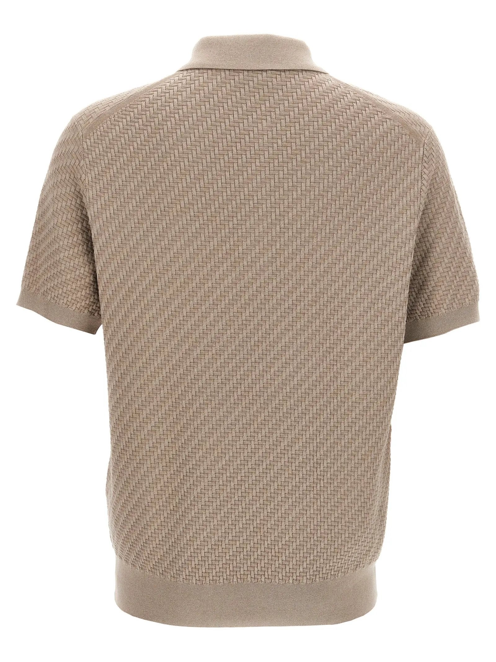 Brioni Brioni Beige Cotton Polo Shirt