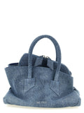 The Attico The Attico Blue Cotton Handbag
