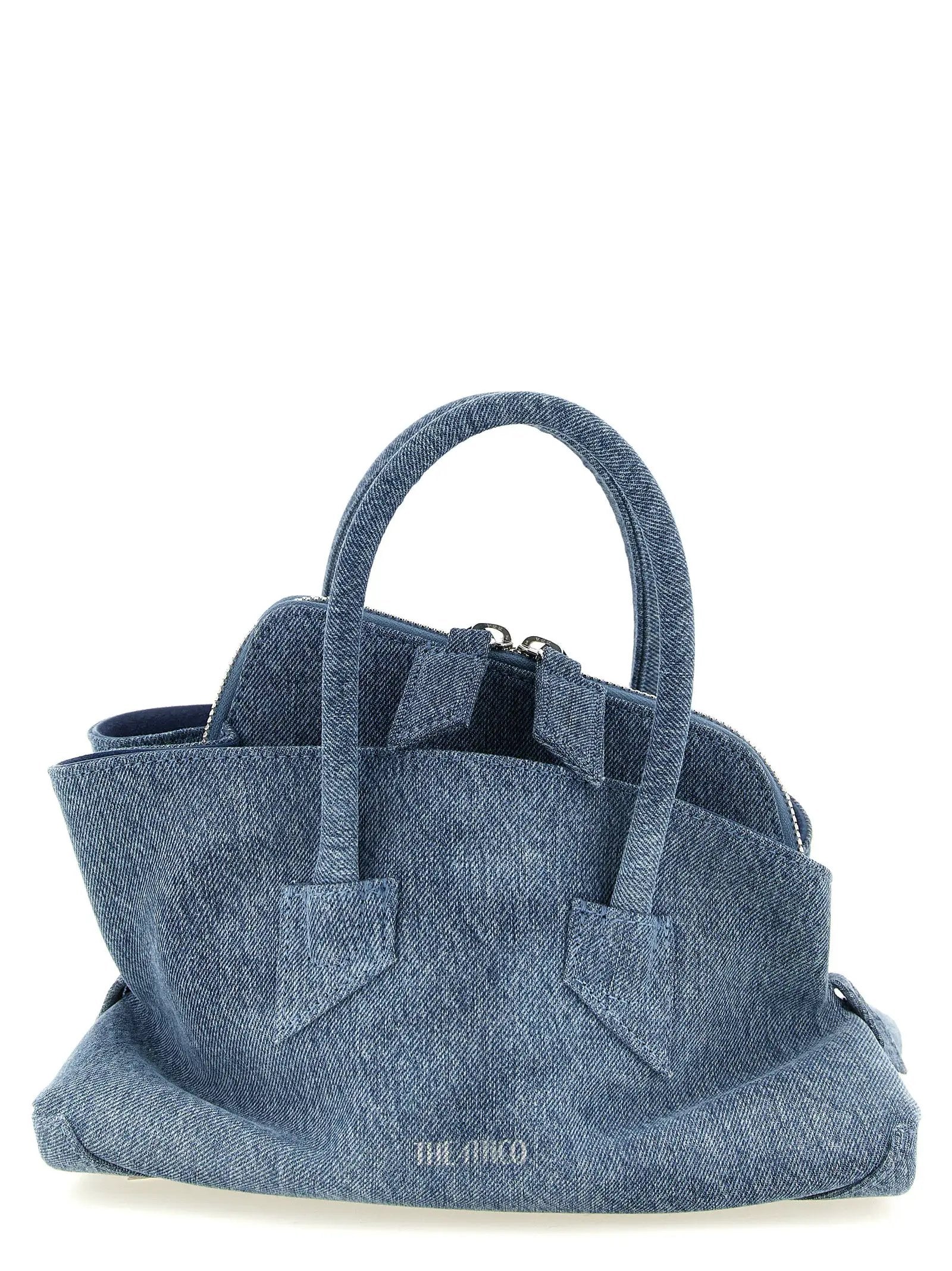 The Attico The Attico Blue Cotton Handbag
