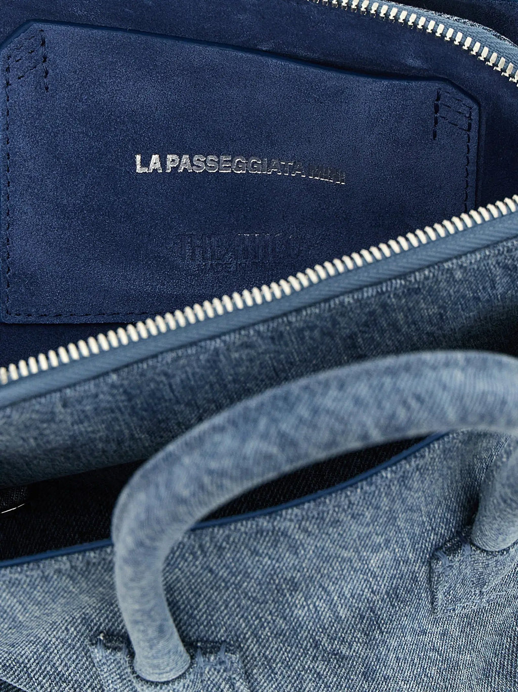The Attico The Attico Blue Cotton Handbag