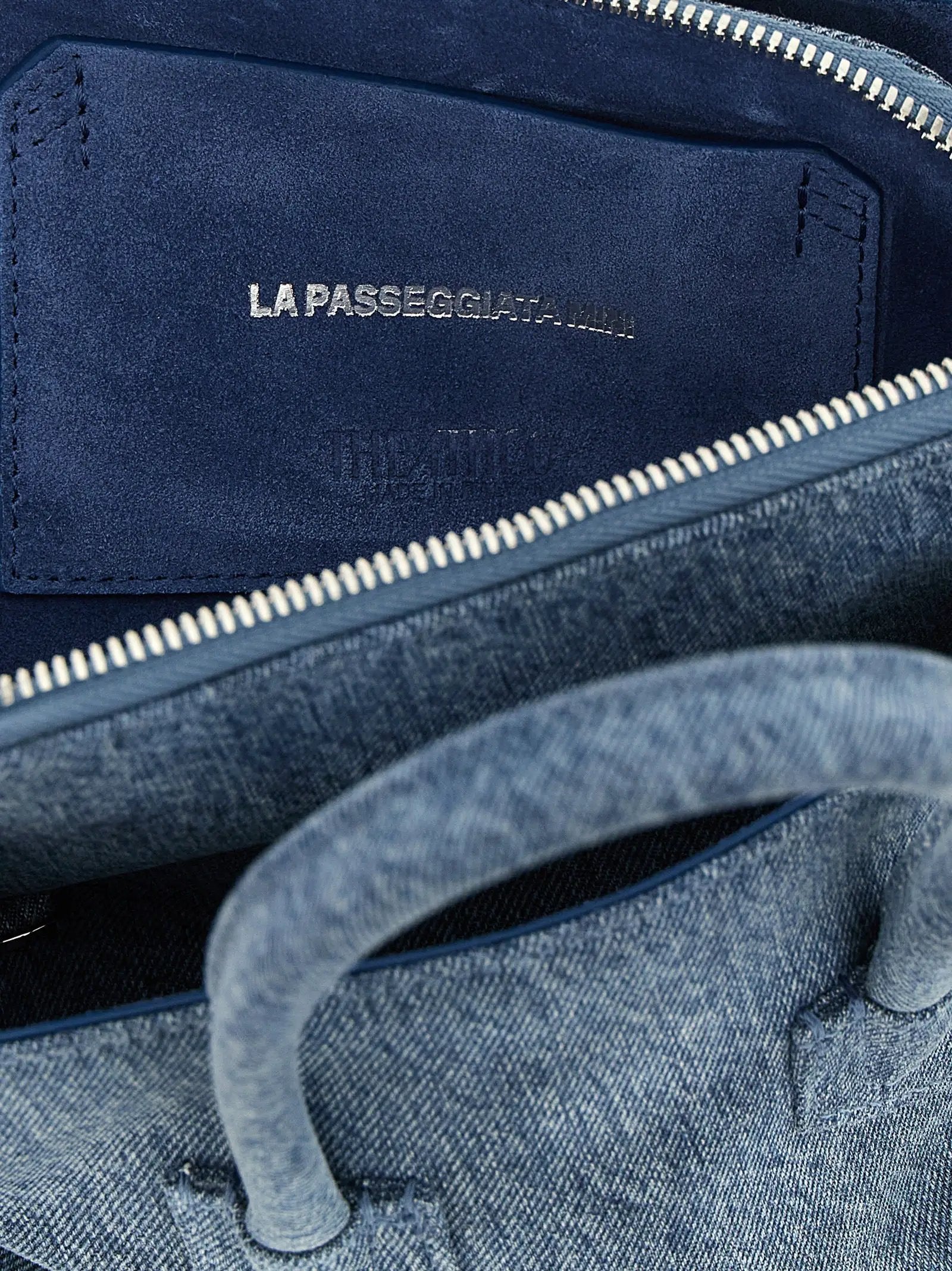 The Attico The Attico Blue Cotton Handbag