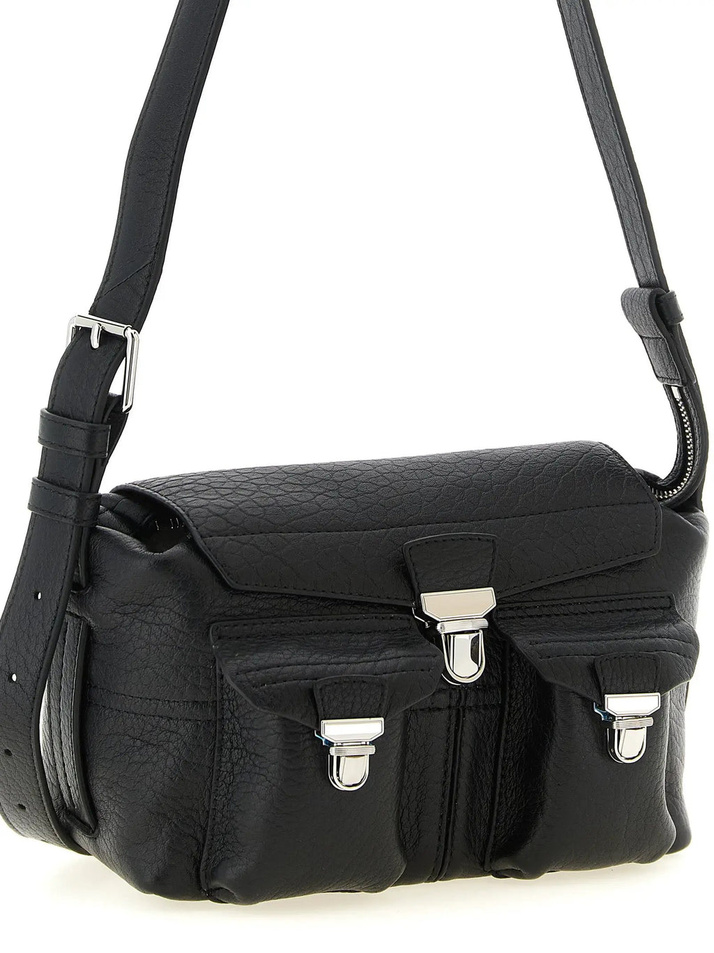 Lemaire Lemaire Black Calfskin Crossbody Bag