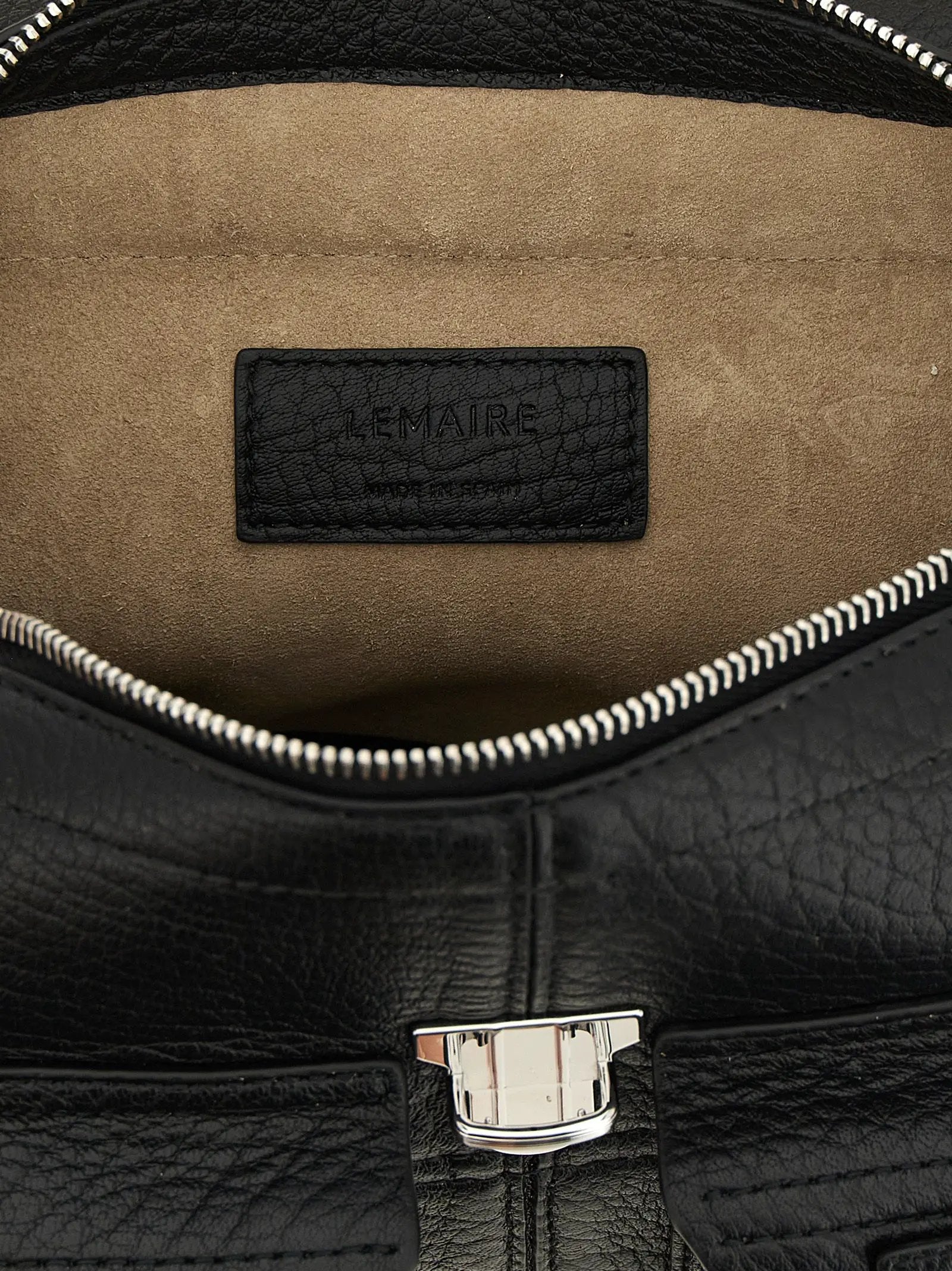 Lemaire Lemaire Black Calfskin Crossbody Bag
