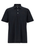 ZEGNA ZEGNA Blue Cotton Polo Shirt