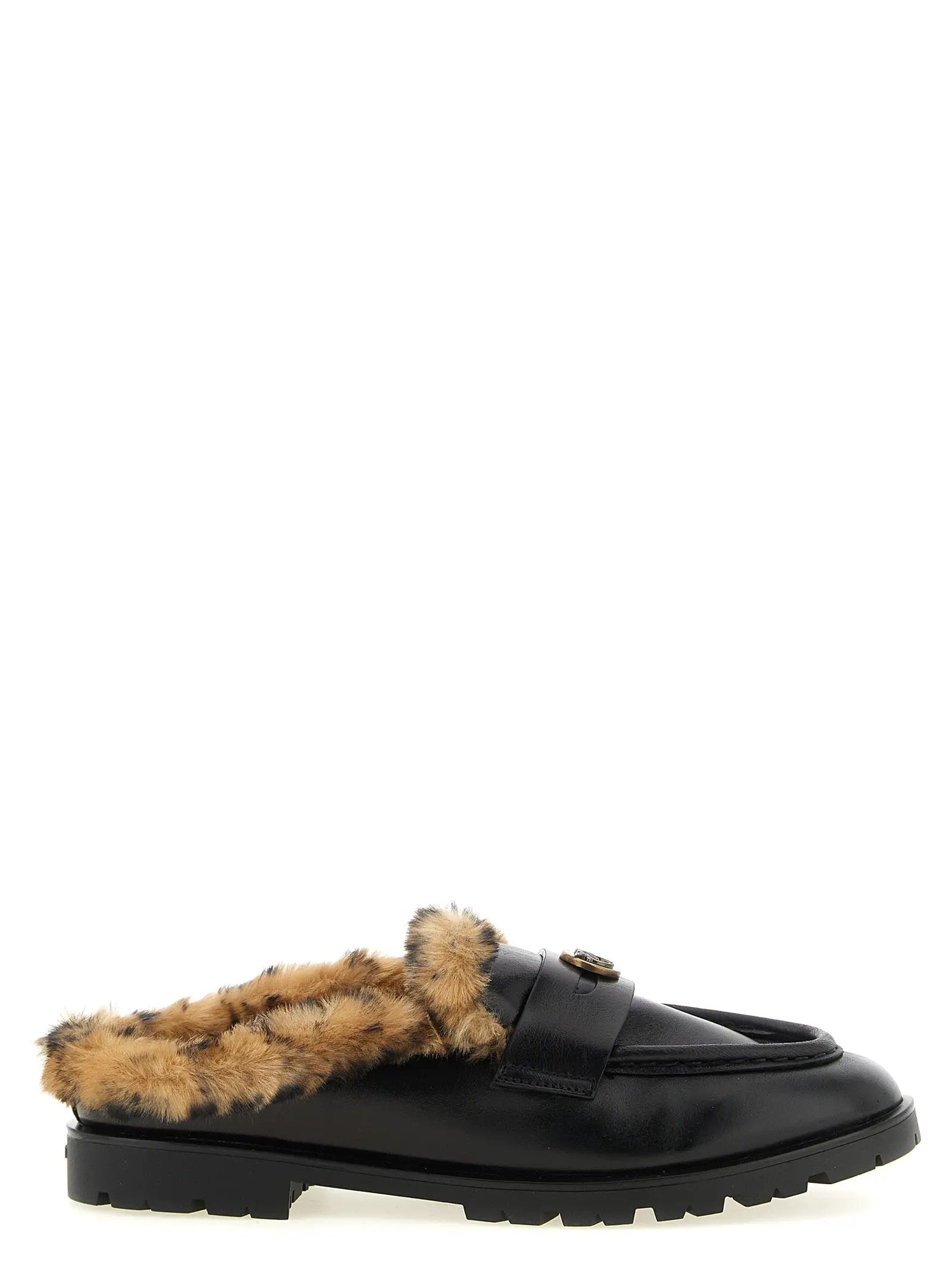PINKO PINKO Black Cowhide Mules