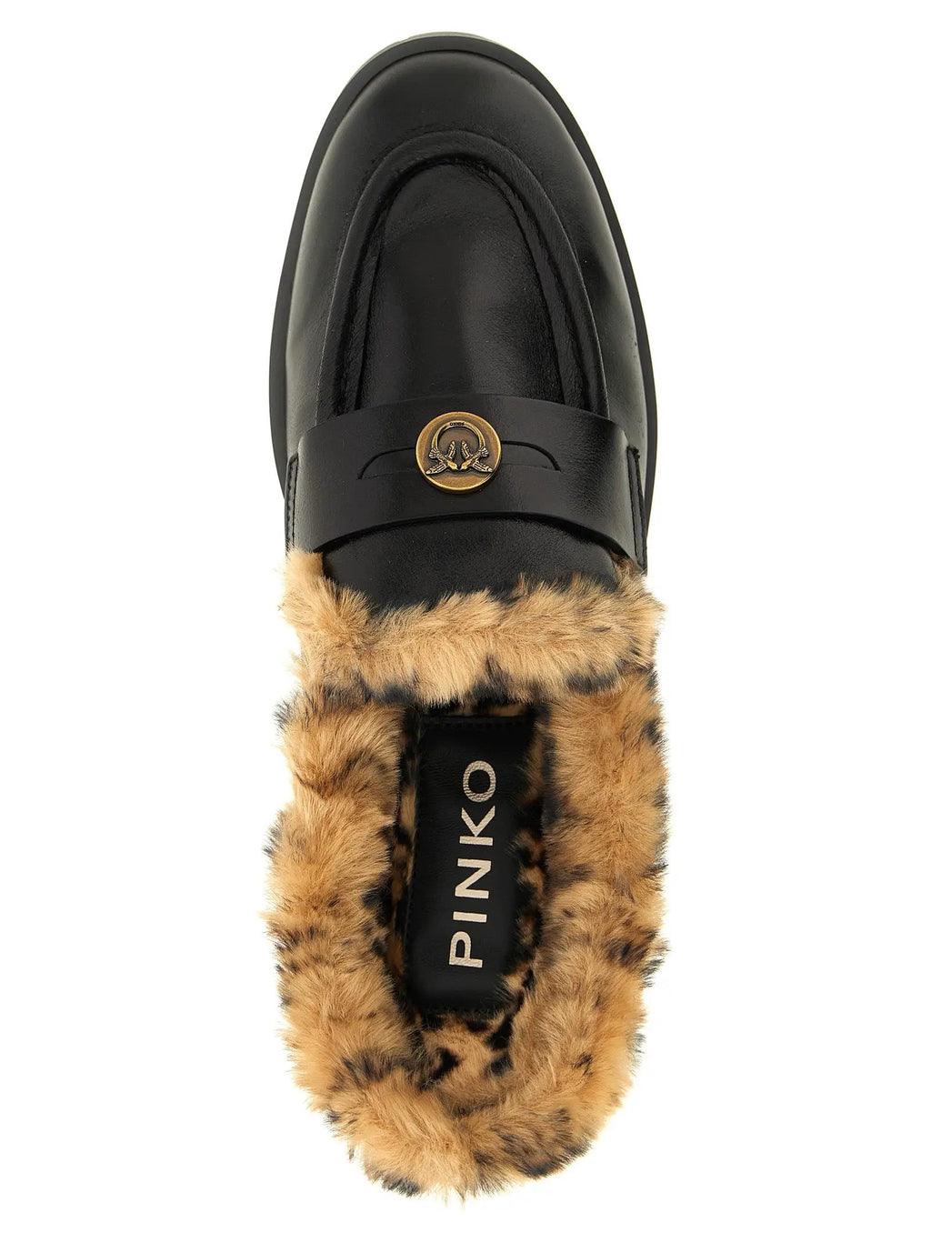 PINKO PINKO Black Cowhide Mules