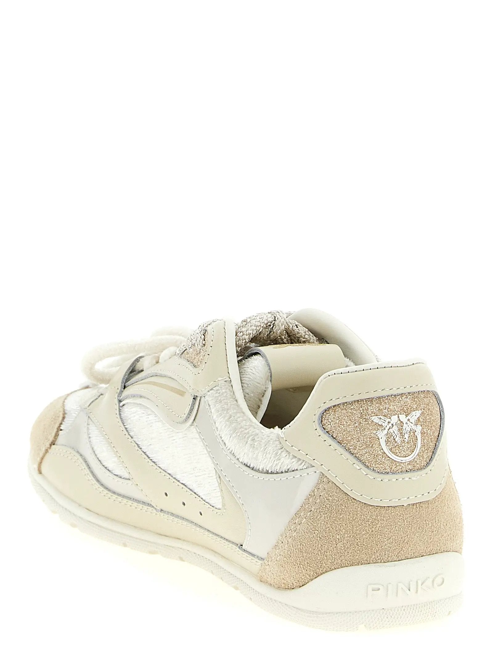 PINKO PINKO White Leather Low Top Sneakers