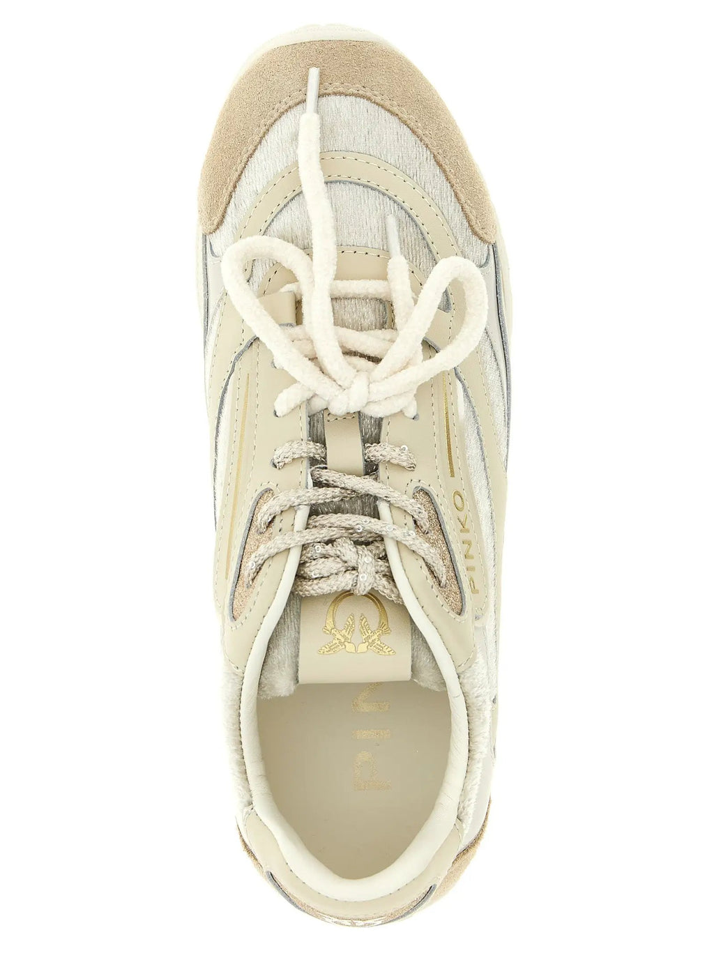 PINKO PINKO White Leather Low Top Sneakers
