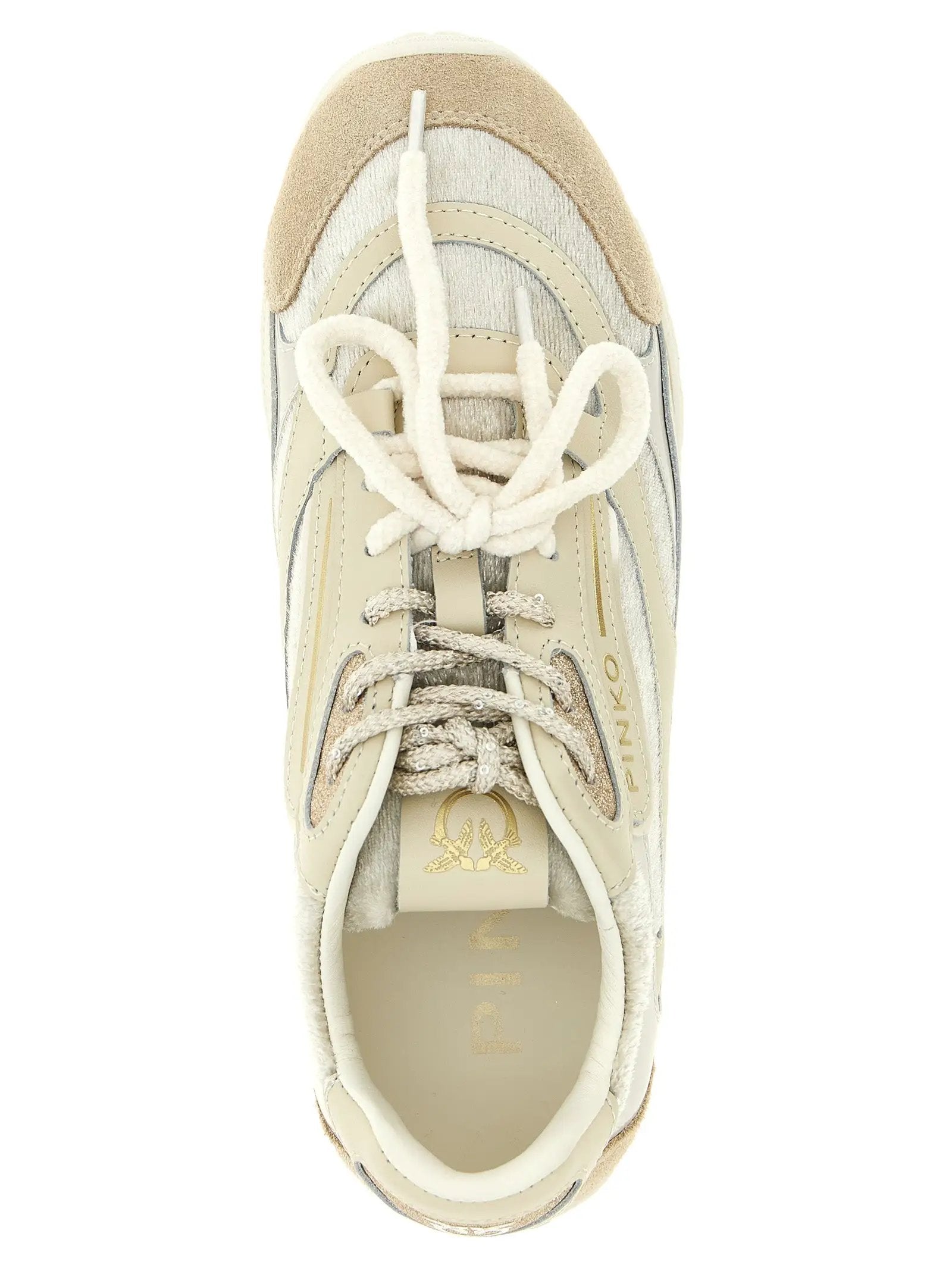 PINKO PINKO White Leather Low Top Sneakers