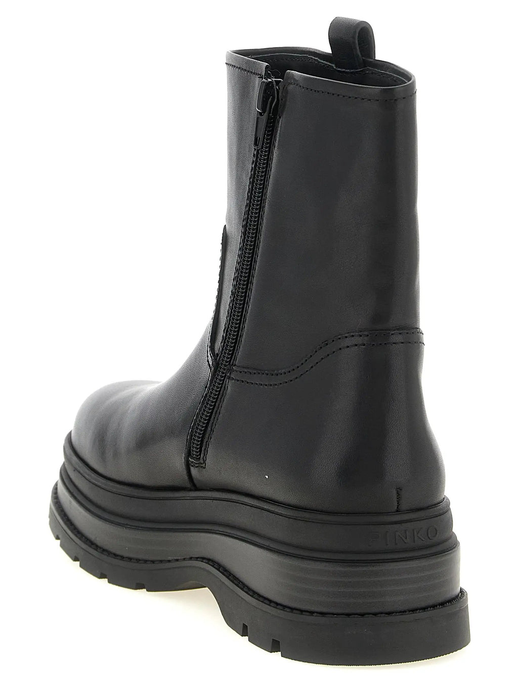 PINKO PINKO Black Cowhide Ankle Boots