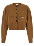 Elisabetta Franchi Elisabetta Franchi Brown Wool Cardigan