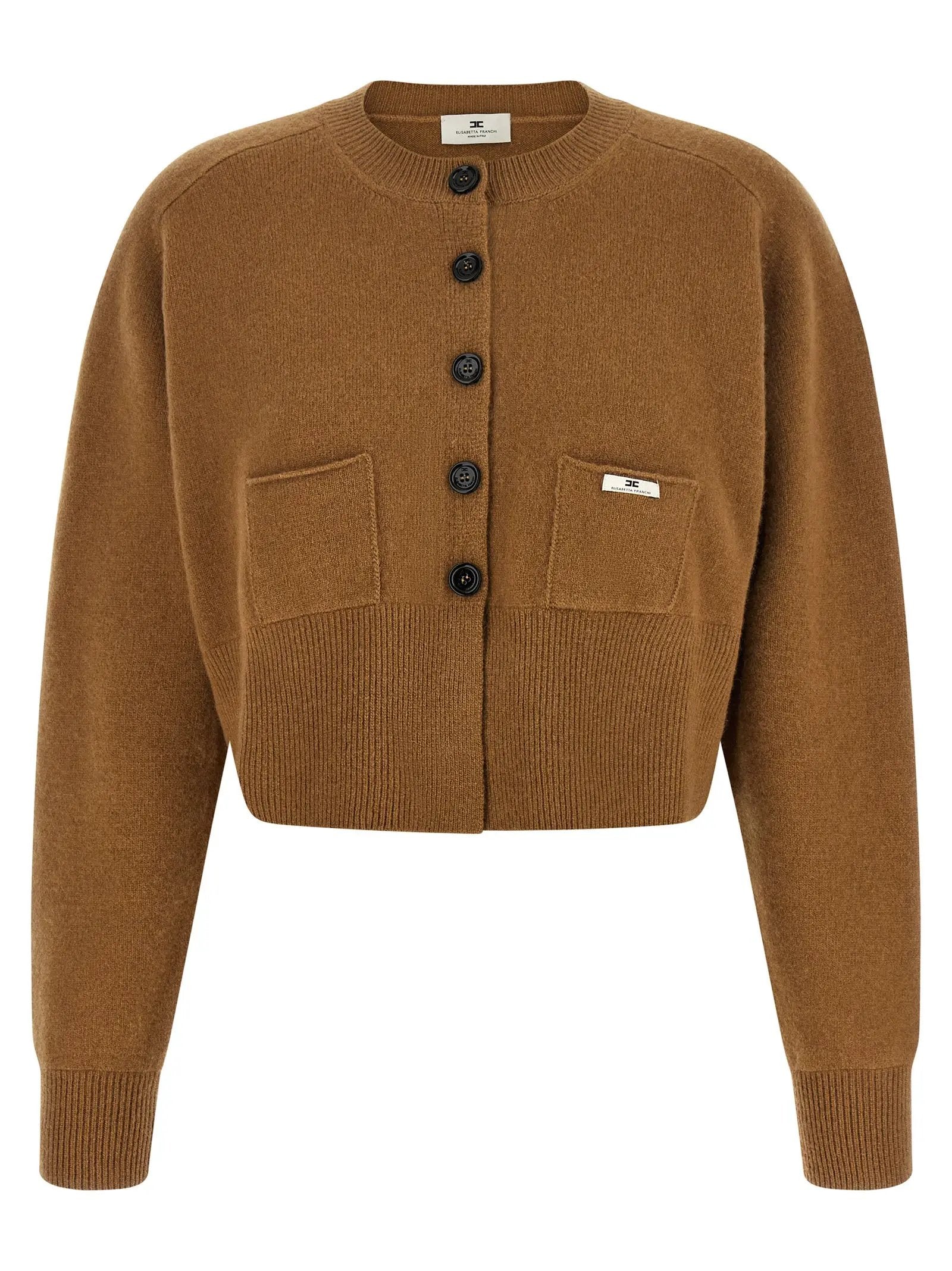 Elisabetta Franchi Elisabetta Franchi Brown Wool Cardigan