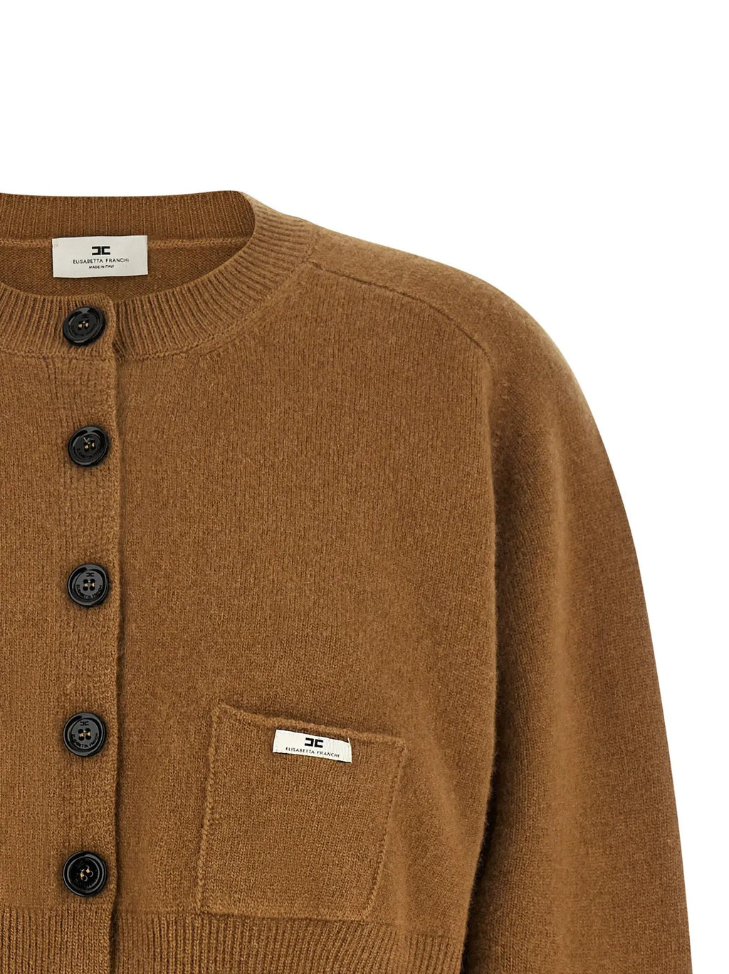Elisabetta Franchi Elisabetta Franchi Brown Wool Cardigan