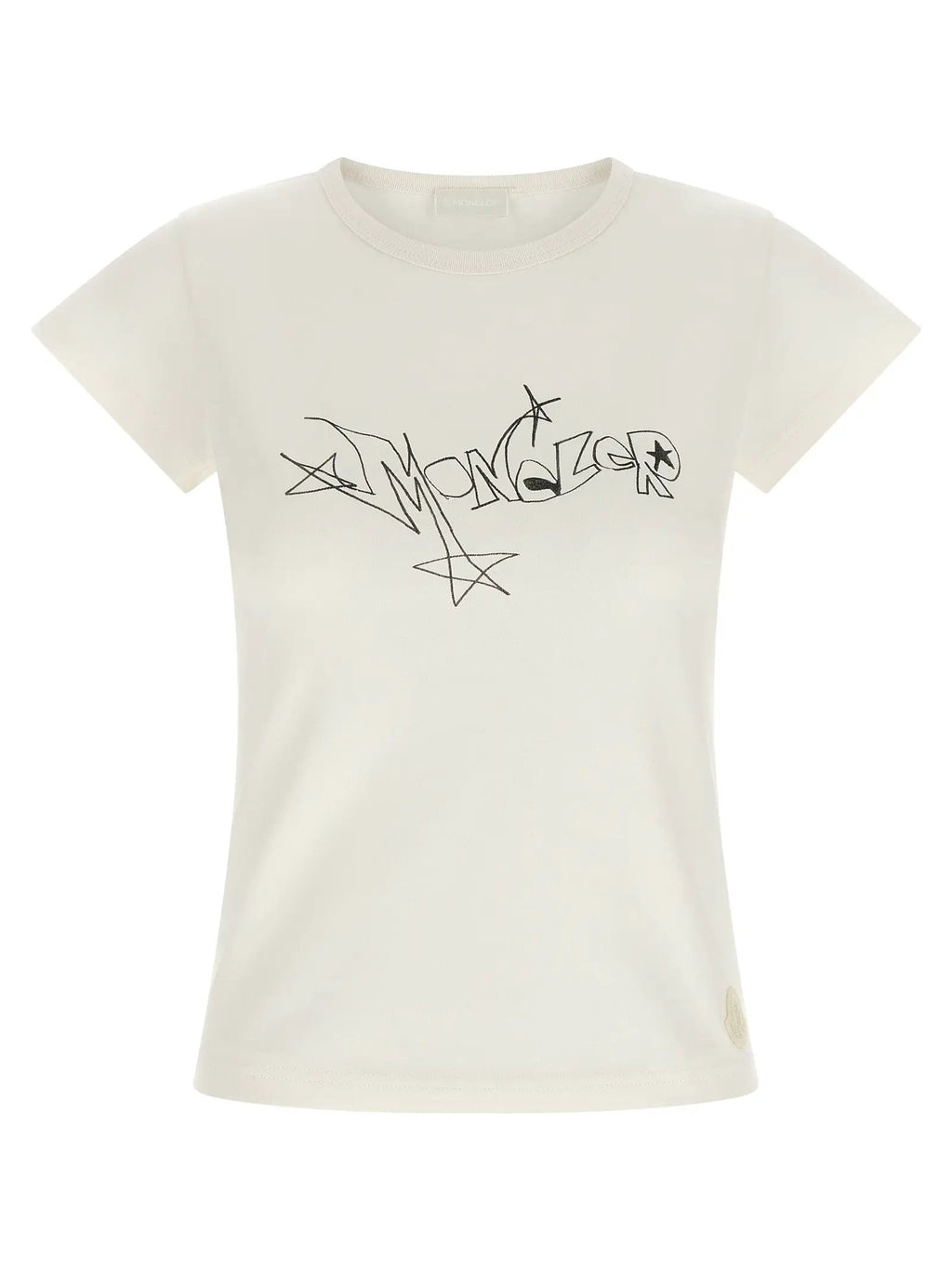 Moncler Moncler White Cotton T-Shirt