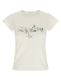 Moncler Moncler White Cotton T-Shirt