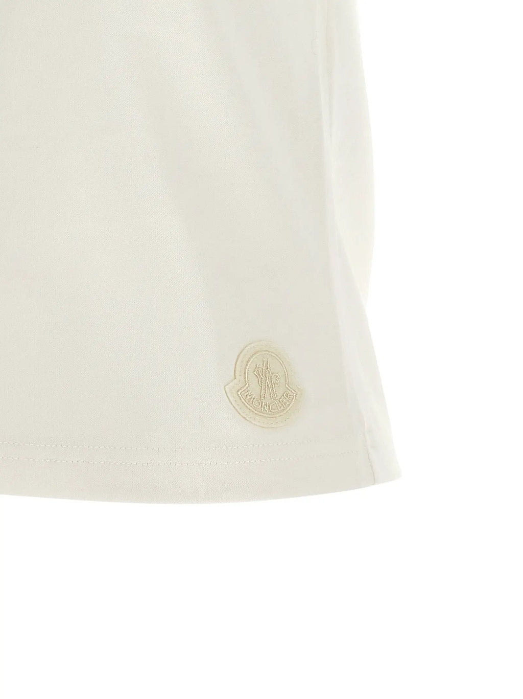 Moncler Moncler White Cotton T-Shirt