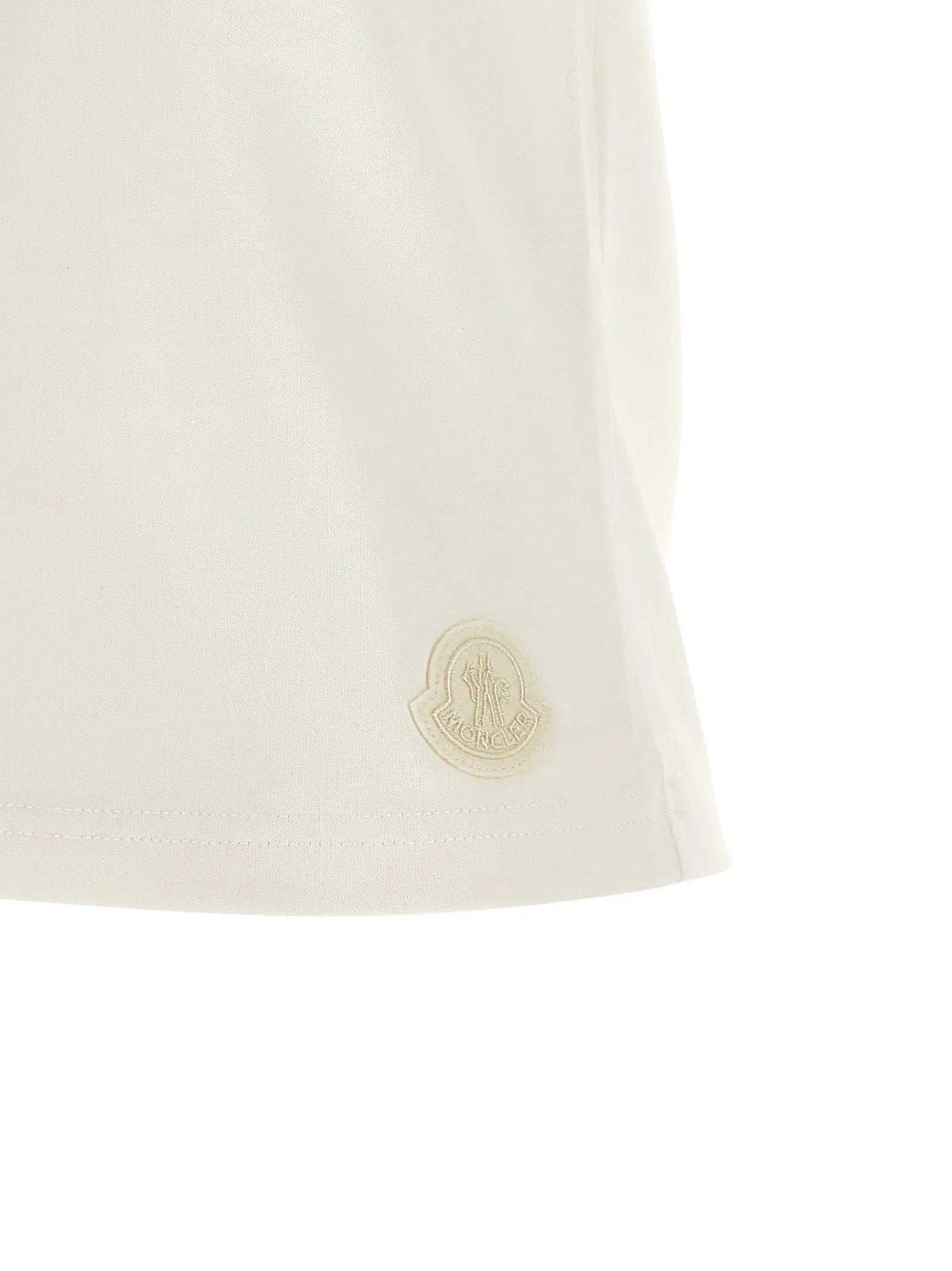 Moncler Moncler White Cotton T-Shirt
