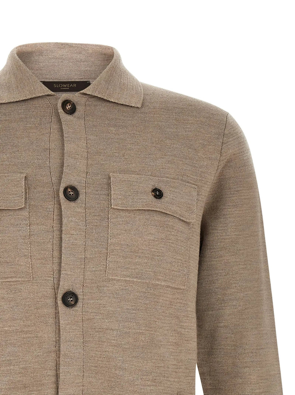 ZANONE ZANONE Beige Virgin Wool Cardigan