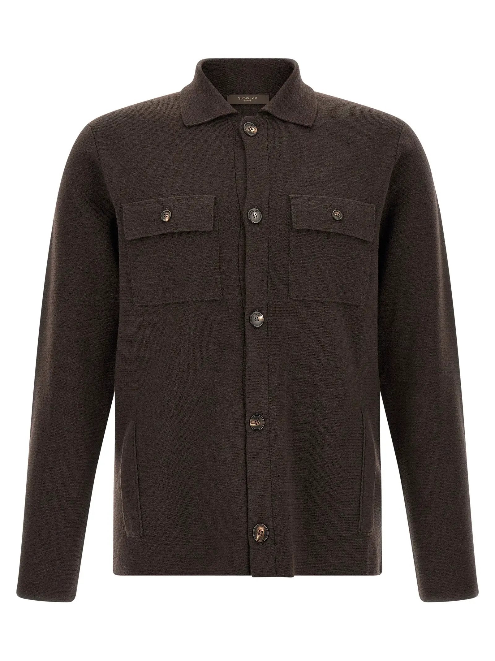 ZANONE ZANONE Brown Virgin Wool Cardigan