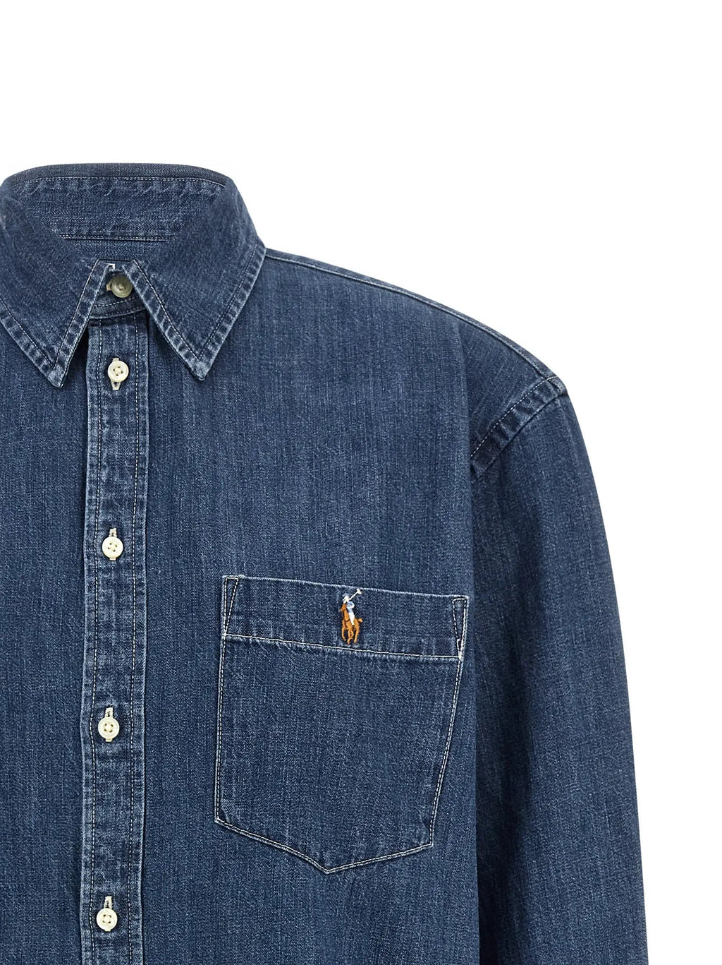 Polo Ralph Lauren Polo Ralph Lauren Blue Cotton Blouse