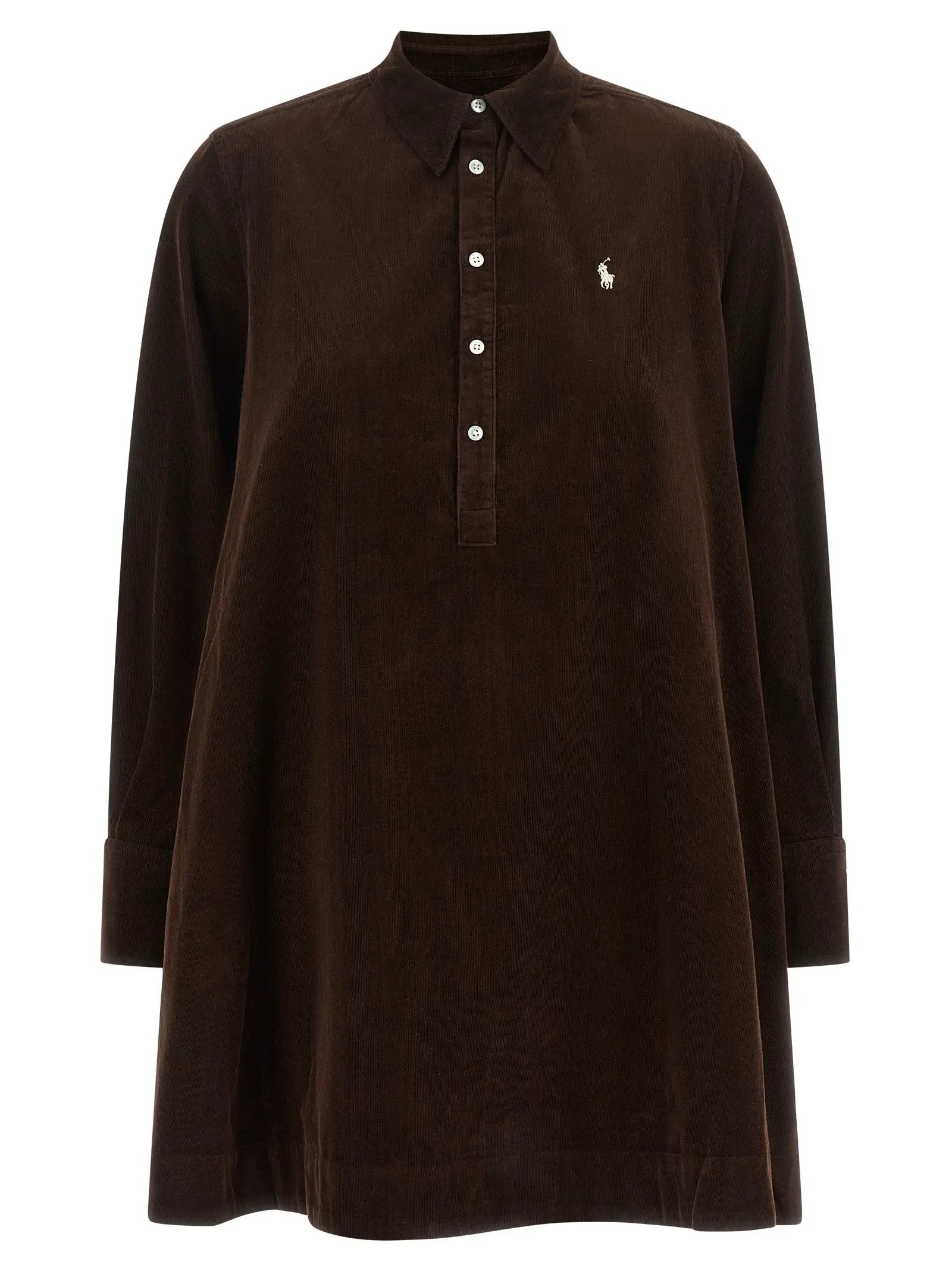 Polo Ralph Lauren Polo Ralph Lauren Brown Cotton Short Dress