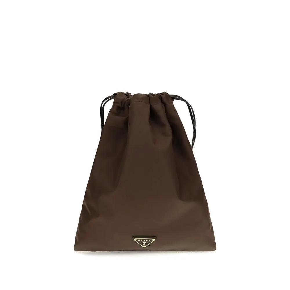 Prada Prada Brown Polyamide Clutch Bag