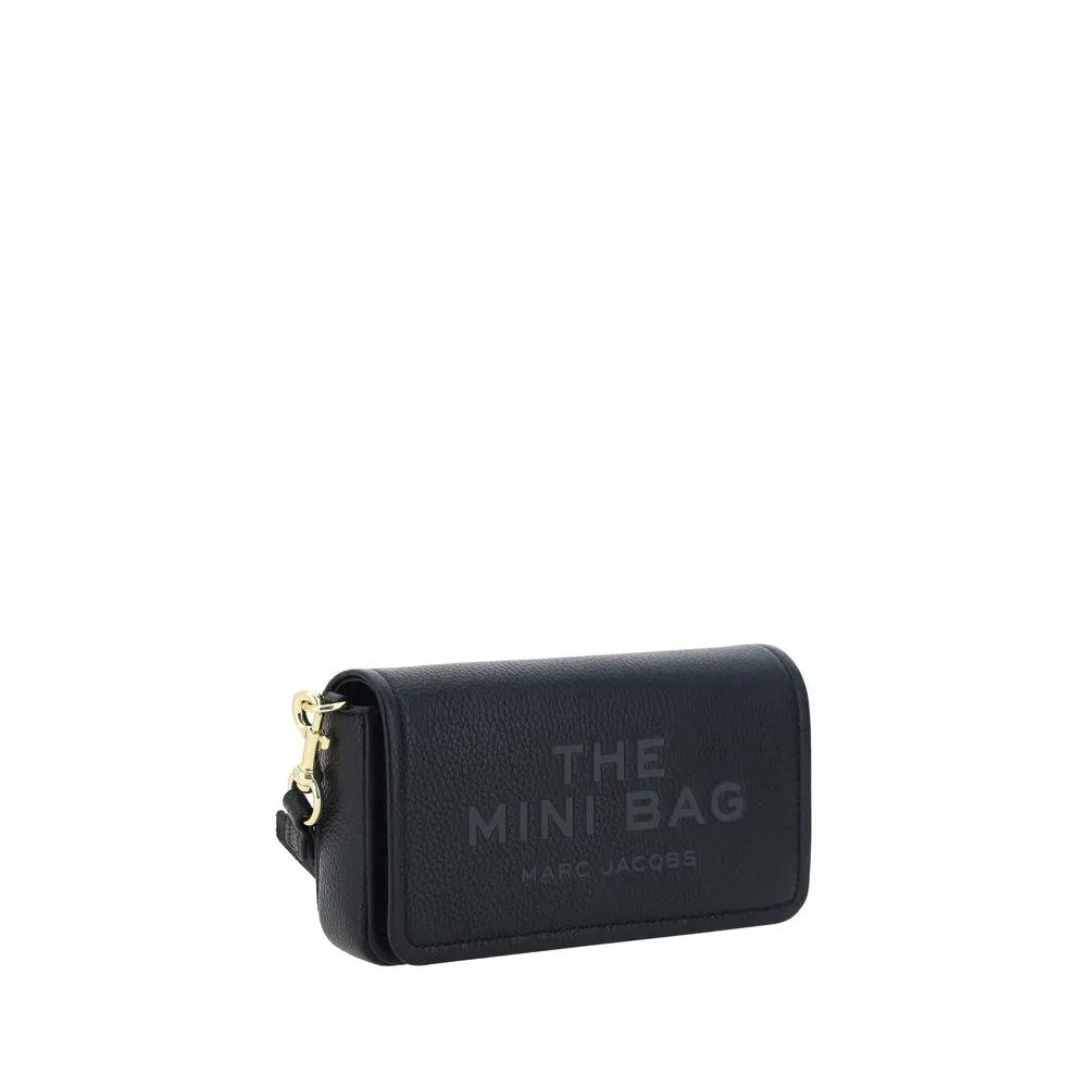 Marc Jacobs Marc Jacobs Black Calf Leather Bos Taurus Shoulder Bag