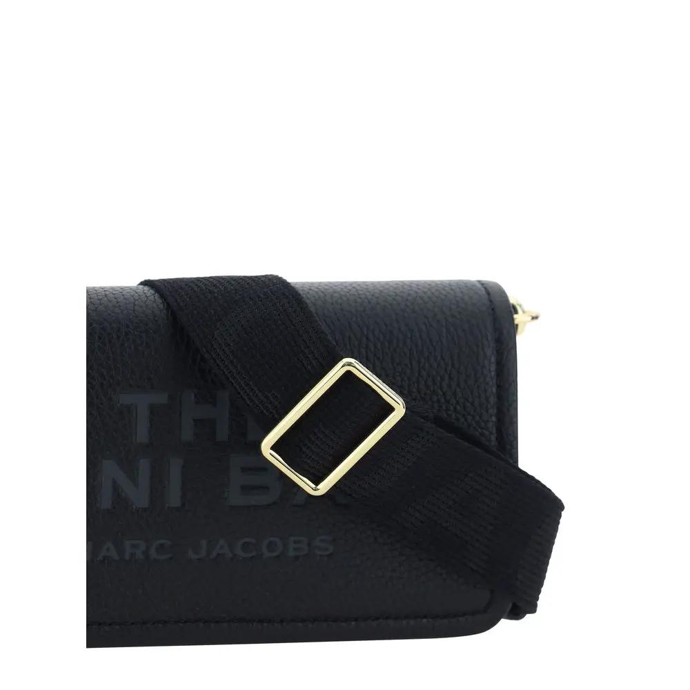 Marc Jacobs Marc Jacobs Black Calf Leather Bos Taurus Shoulder Bag