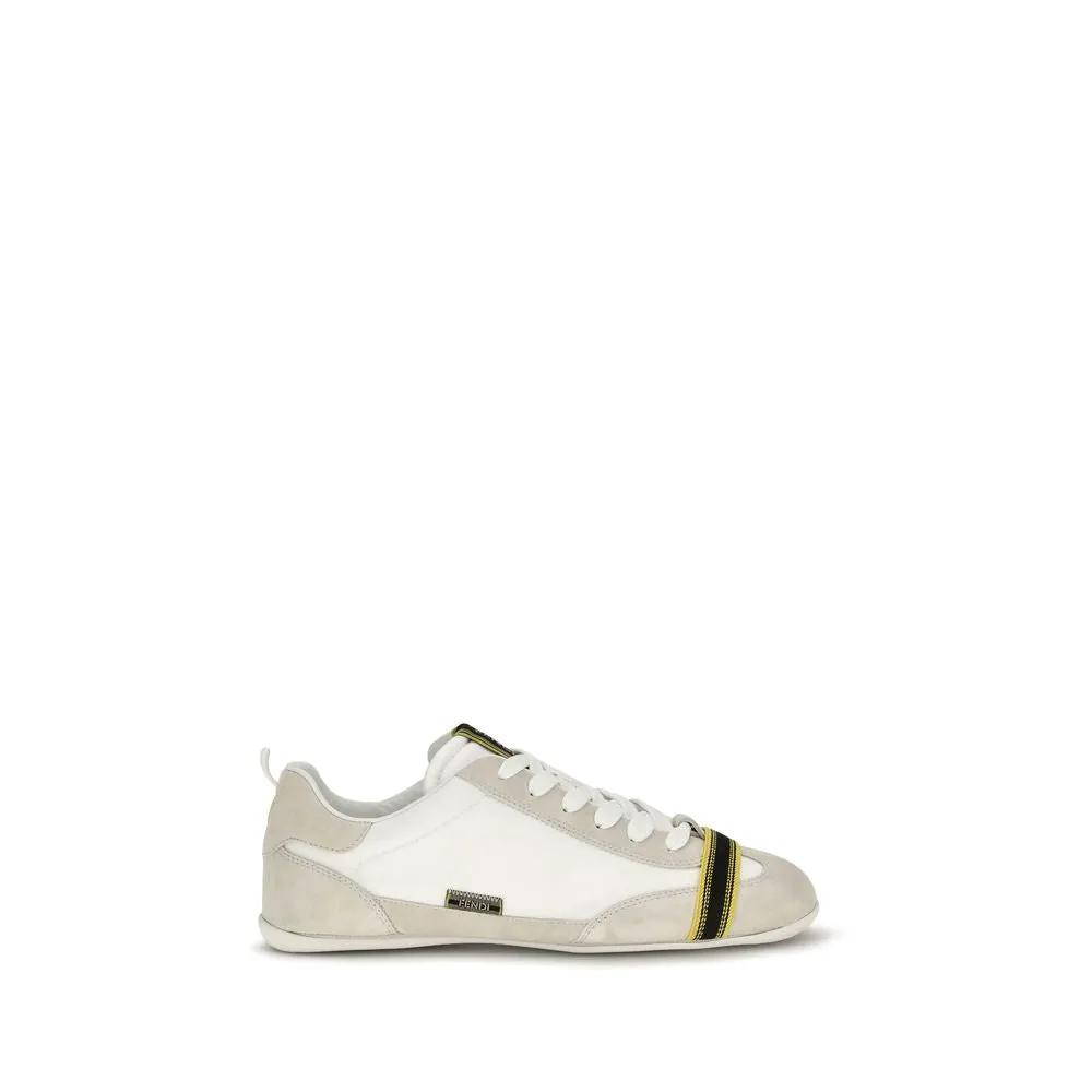 Fendi Fendi Gray Fabric Athletic Sneakers