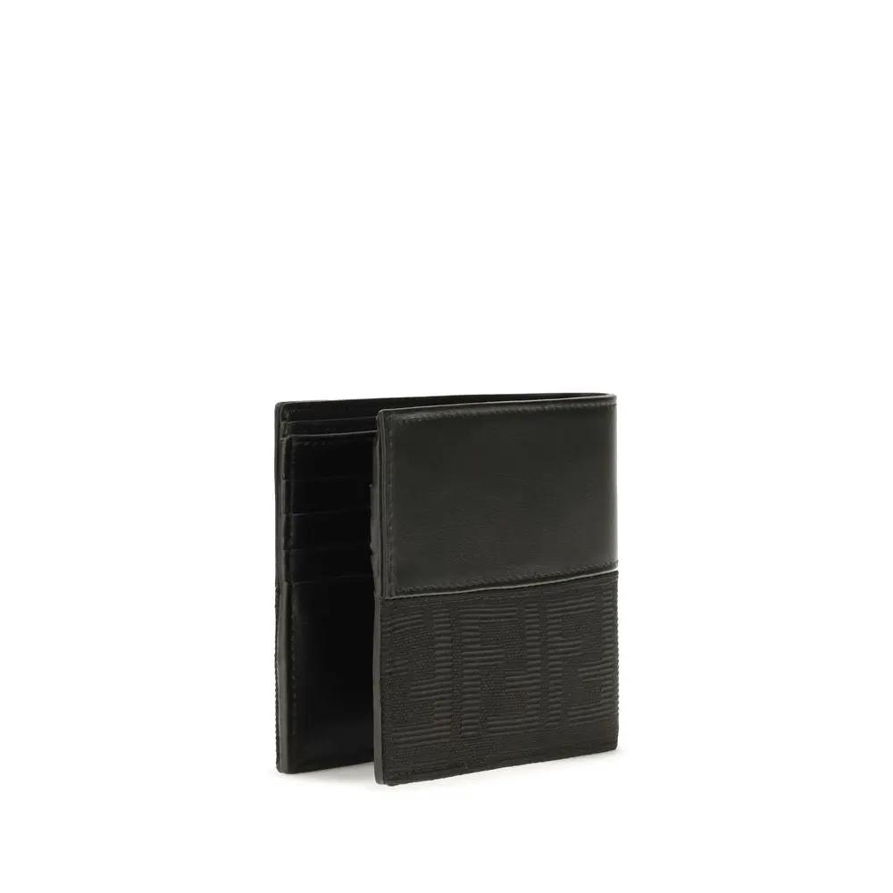 Fendi Fendi Black Calf Leather Bos Taurus Wallet