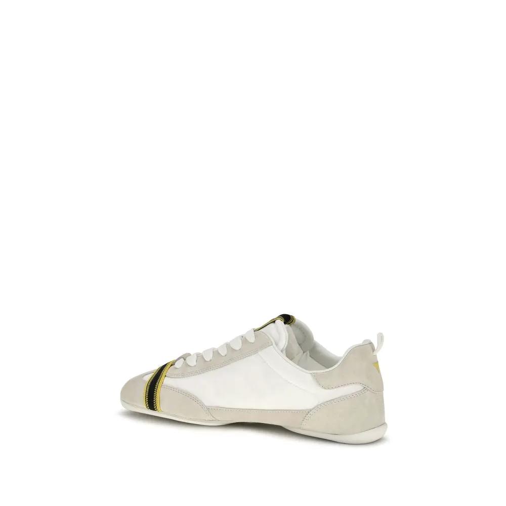 Fendi Fendi Gray Fabric Athletic Sneakers