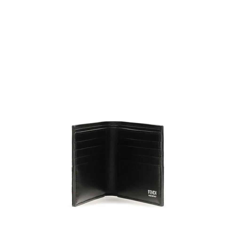 Fendi Fendi Black Calf Leather Bos Taurus Wallet