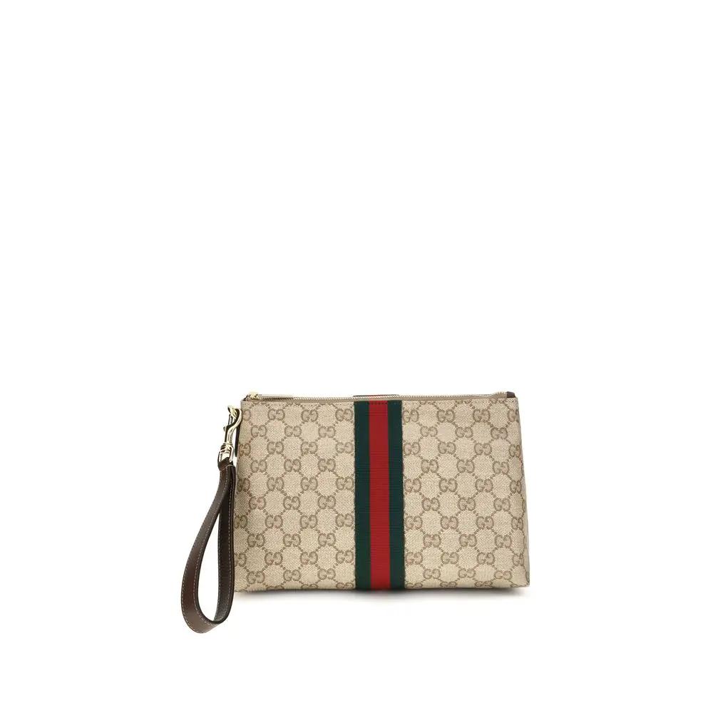 Gucci Gucci Beige Fabric Shoulder Bag