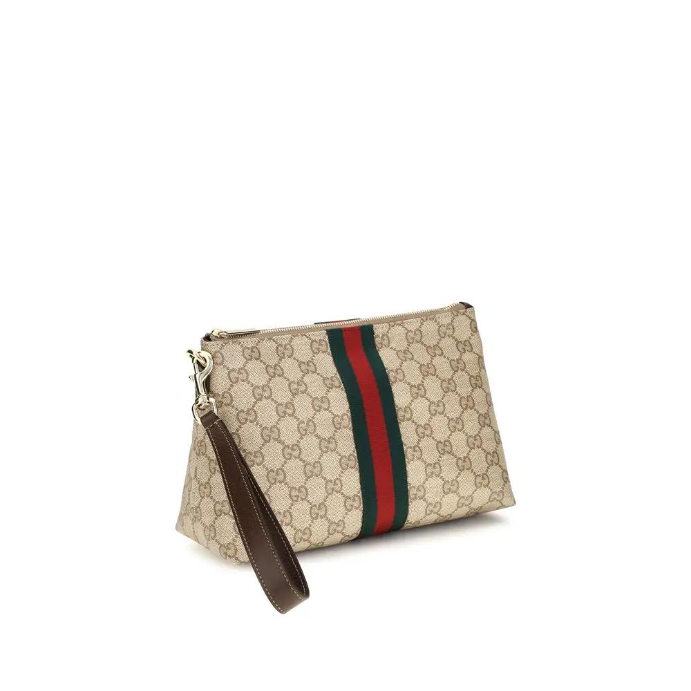 Gucci Gucci Beige Fabric Shoulder Bag