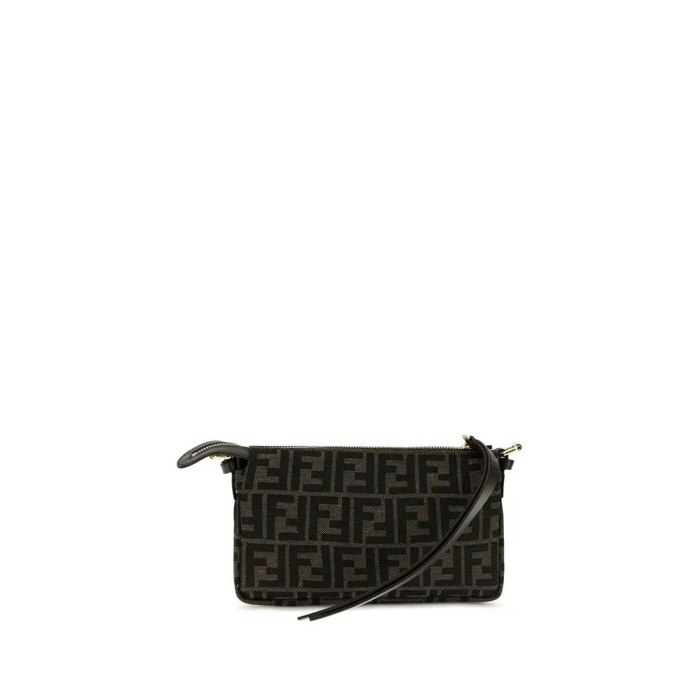 Fendi Fendi Brown Polyester Shoulder Bag