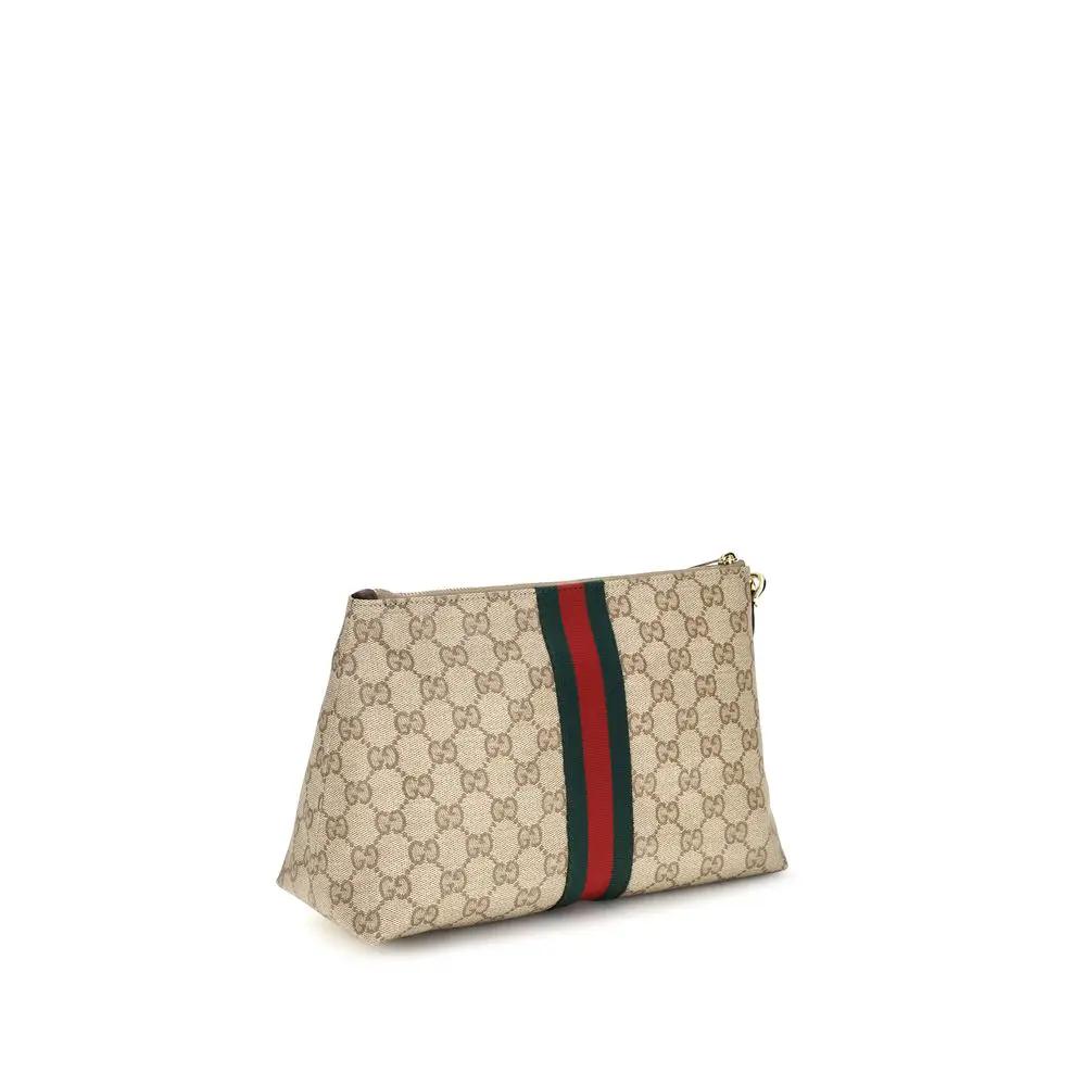 Gucci Gucci Beige Fabric Shoulder Bag