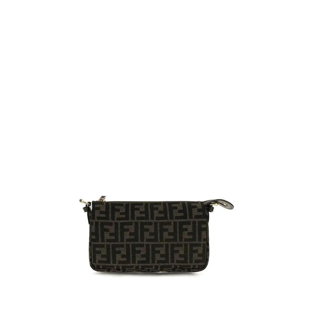 Fendi Fendi Brown Polyester Shoulder Bag