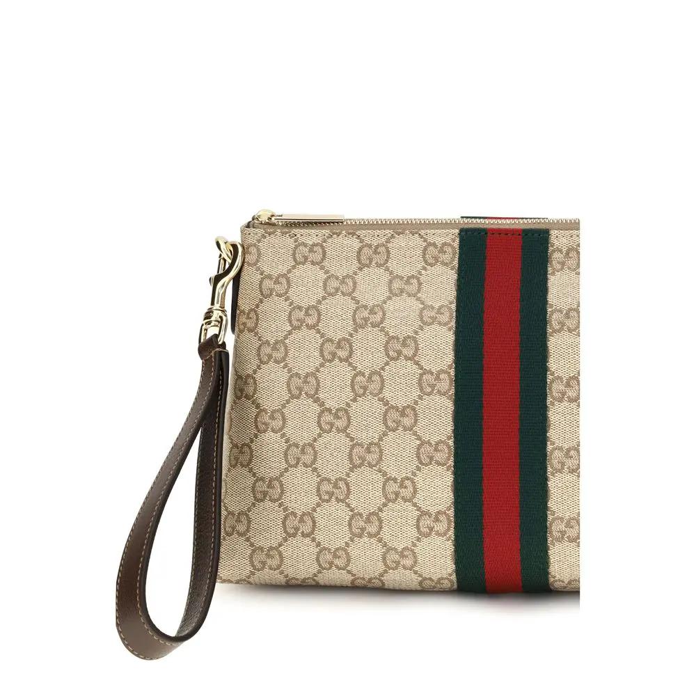 Gucci Gucci Beige Fabric Shoulder Bag
