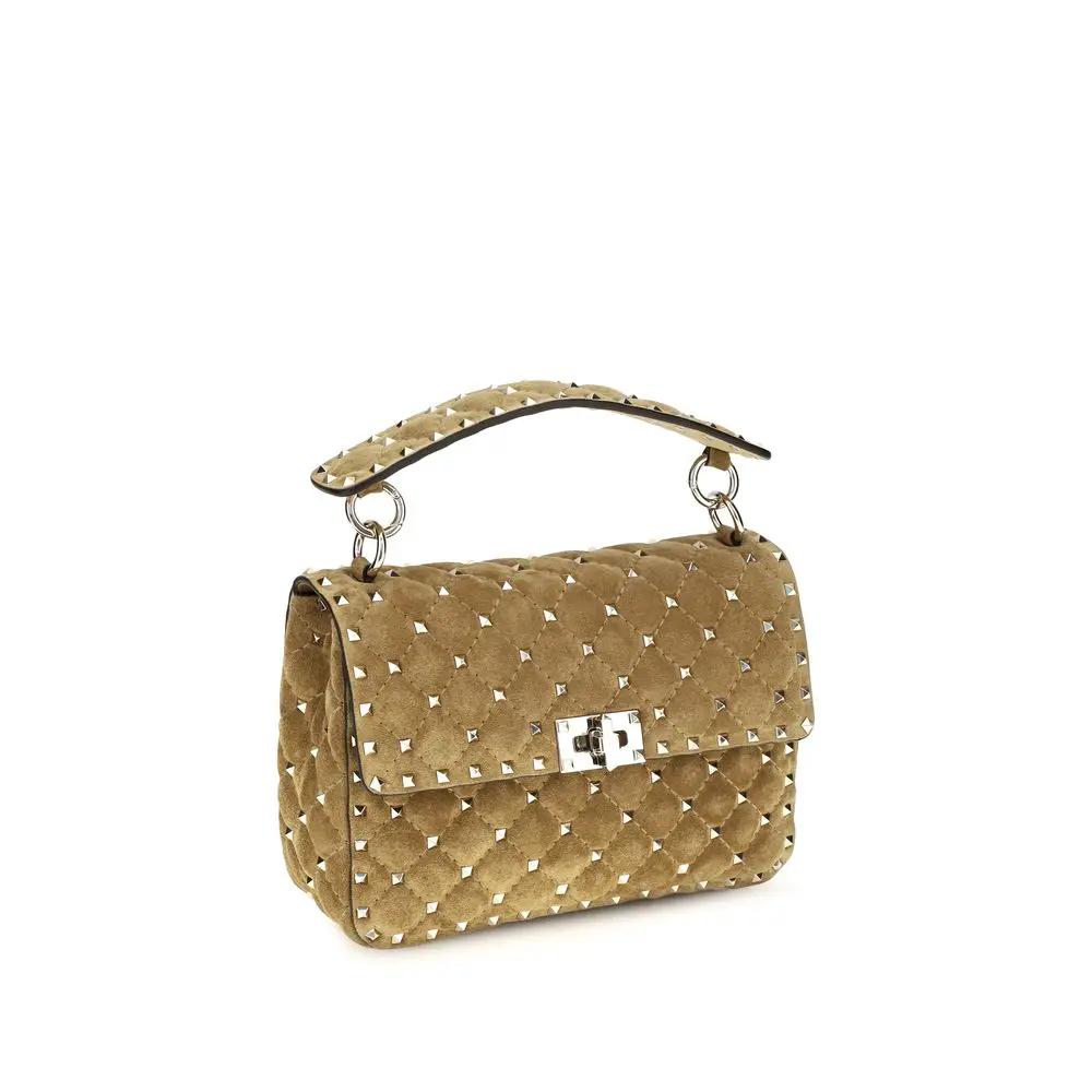 Valentino Garavani Valentino Garavani Beige Calf Leather Bos Taurus Shoulder Bag