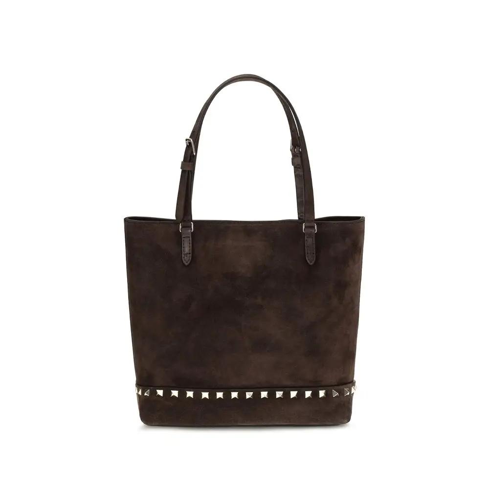 Valentino Garavani Valentino Garavani Brown Calf Leather Bos Taurus Shoulder Bag