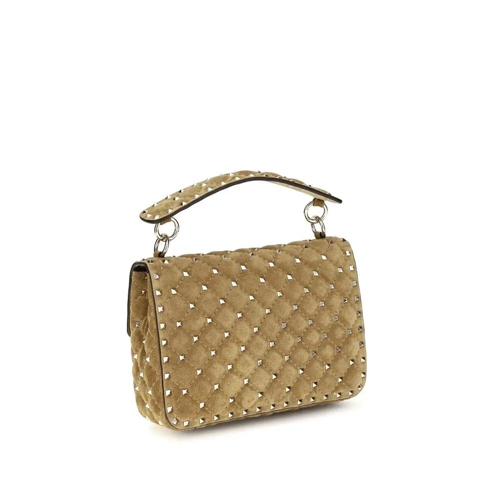 Valentino Garavani Valentino Garavani Beige Calf Leather Bos Taurus Shoulder Bag