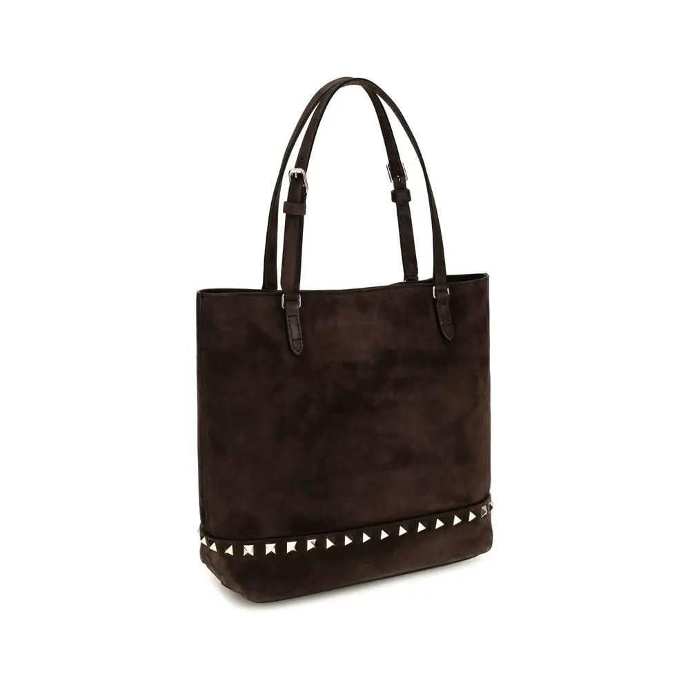 Valentino Garavani Valentino Garavani Brown Calf Leather Bos Taurus Shoulder Bag