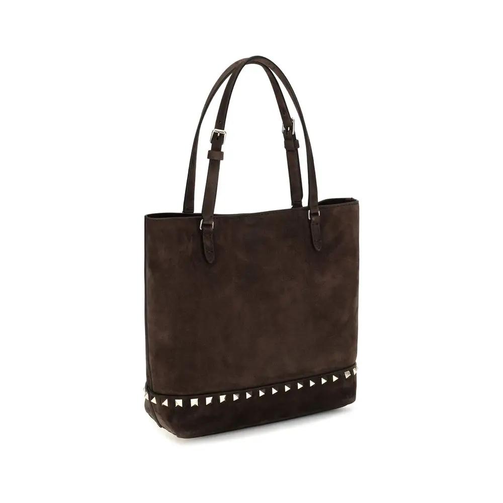 Valentino Garavani Valentino Garavani Brown Calf Leather Bos Taurus Shoulder Bag